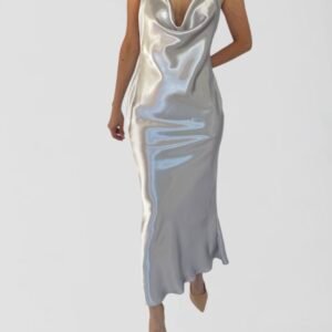 NOVA DRESS: LIQUID SILVER